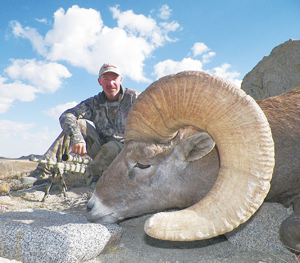 Jack Spencer with California Bighorn sheep