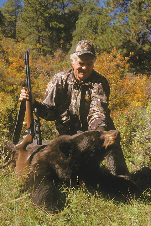 Judd Cooney with a big bear